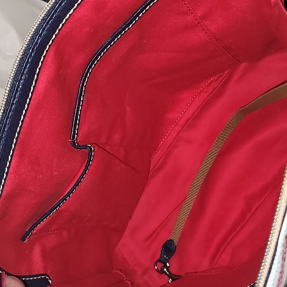 Dooney & Bourke Striped Satchel - Picture 12 of 13